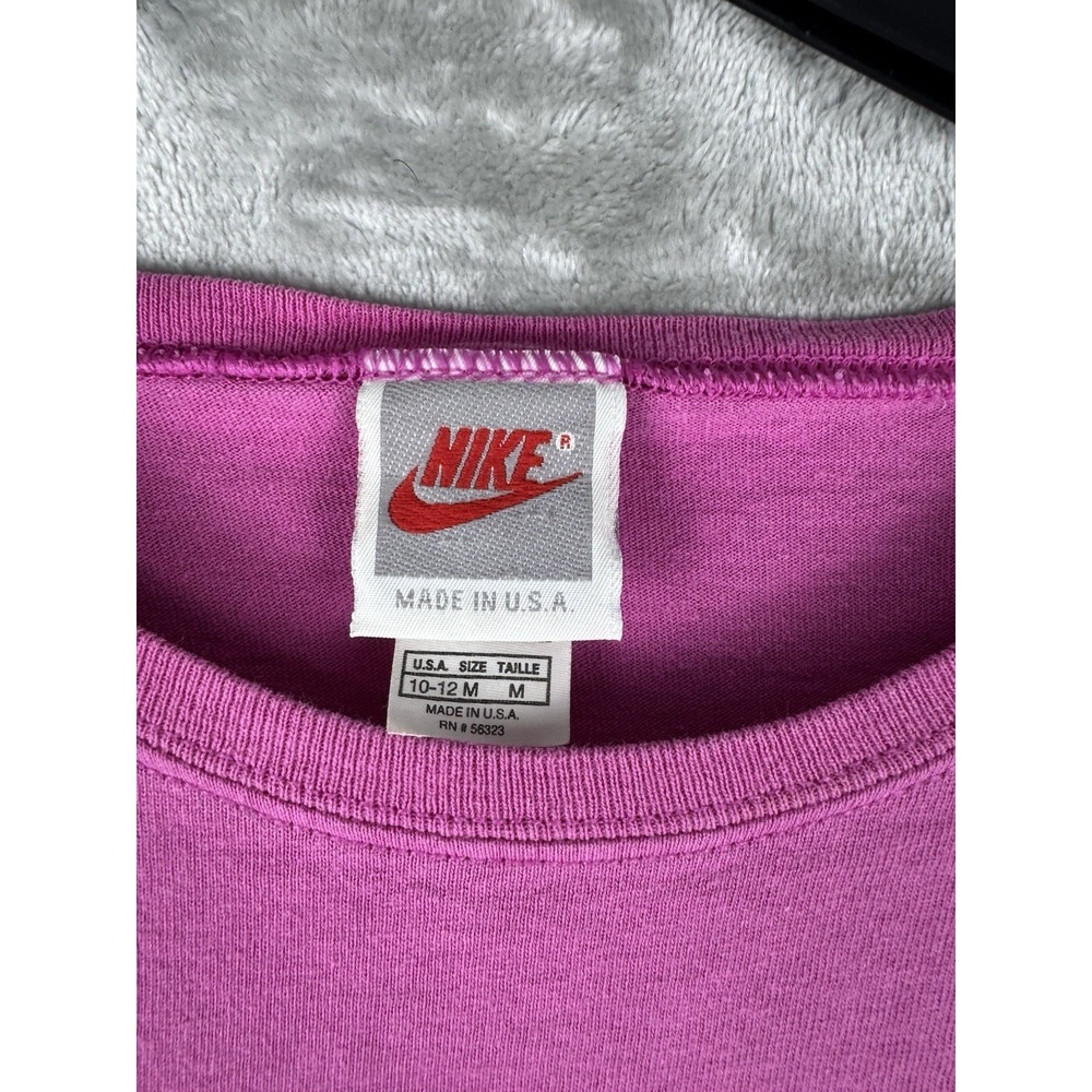 Vintage Nike Abstract Art Swoosh Logo T-Shirt Women's Size‎ Medium 90s Retro - Picture 8 of 10